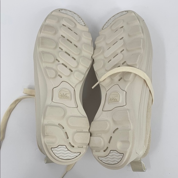 Sorel Ona 503 low sneakers shoe lace-up sea salt cream waterproof comfort new 9 - Picture 7 of 8